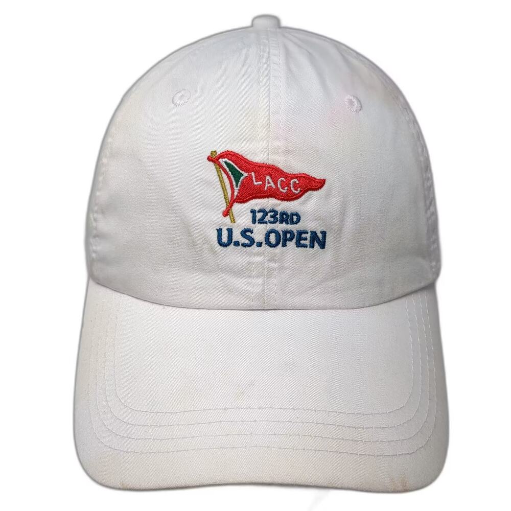 ahead Baseball Cap White OS 123rd U.S. Open LACC USGA Member Embroidered Hat